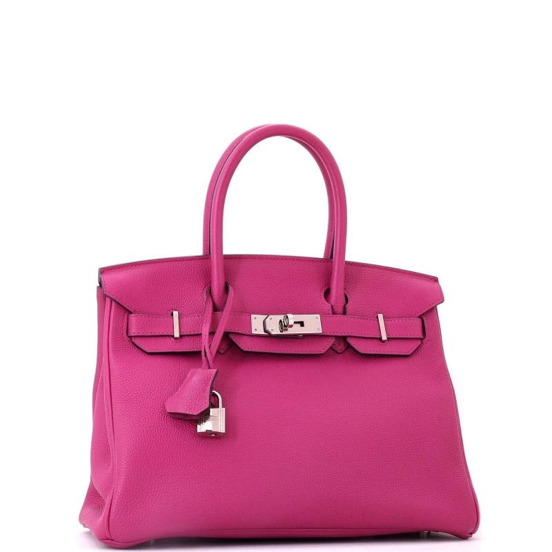 Hermes Birkin Handbag Pink Togo with Palladium Hardware 30 - 3