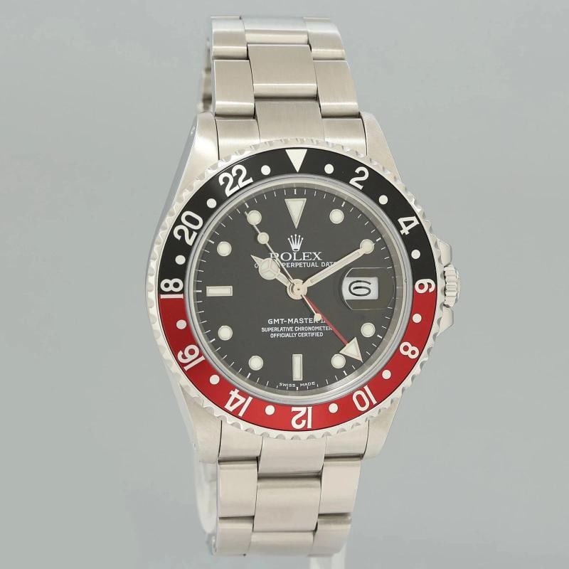 Mint 1988 Rolex GMT-Master II 2 Fat Lady Coke Red Steel 16760 40mm Watch Box - 3