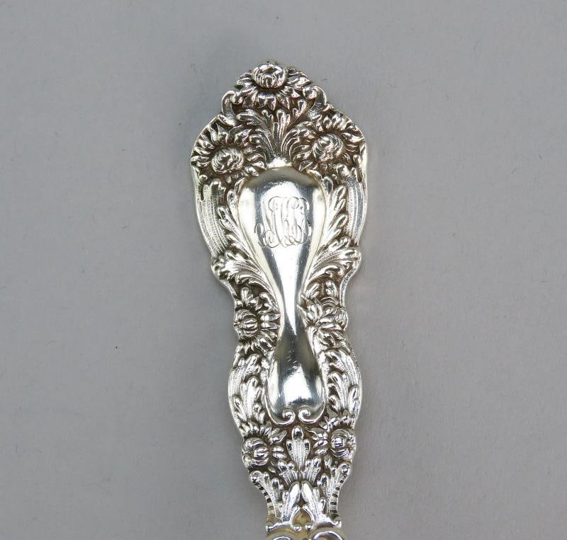 12 Gorgeous Gorham Imperial Chrysanthemum Sterling Silver Forks 6 7/8 Inches - 3