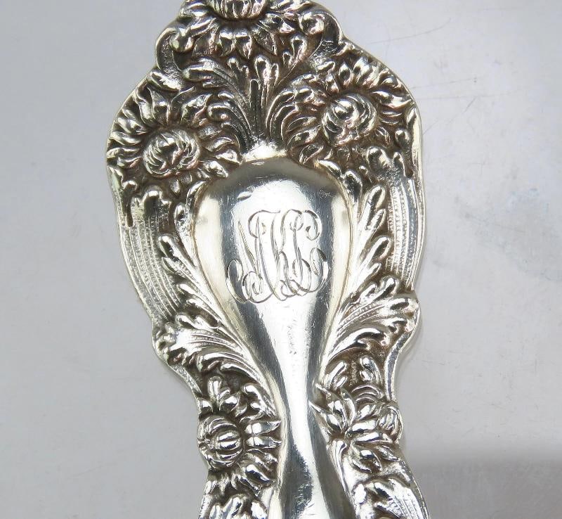 12 Gorgeous Gorham Imperial Chrysanthemum Sterling Silver Forks 6 7/8 Inches - 4
