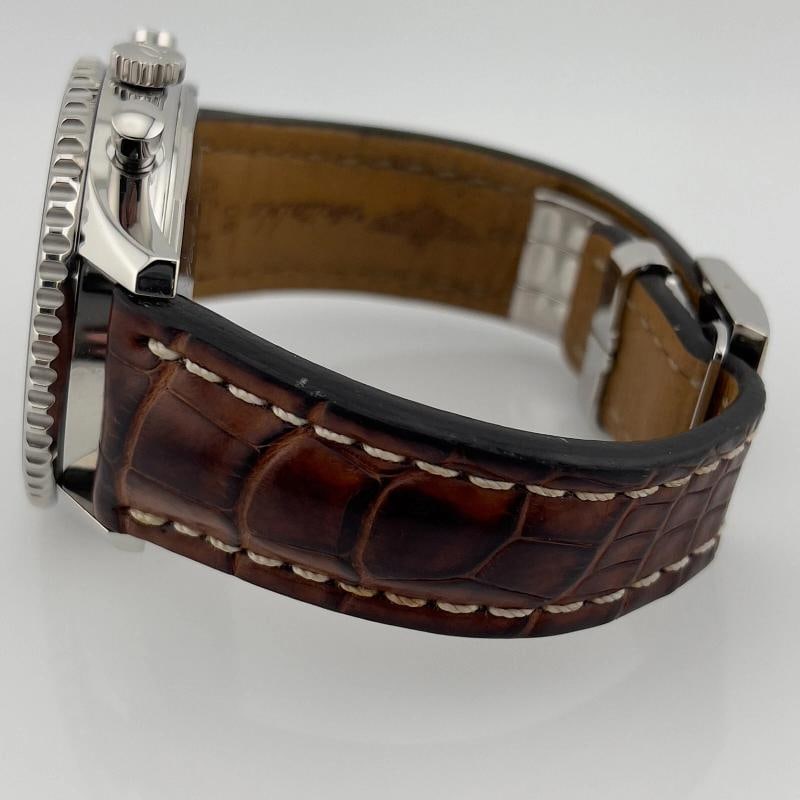Breitling Navitimer 1884 A21350 Black Dial Stainless Steel Leather Strap 45mm - 2