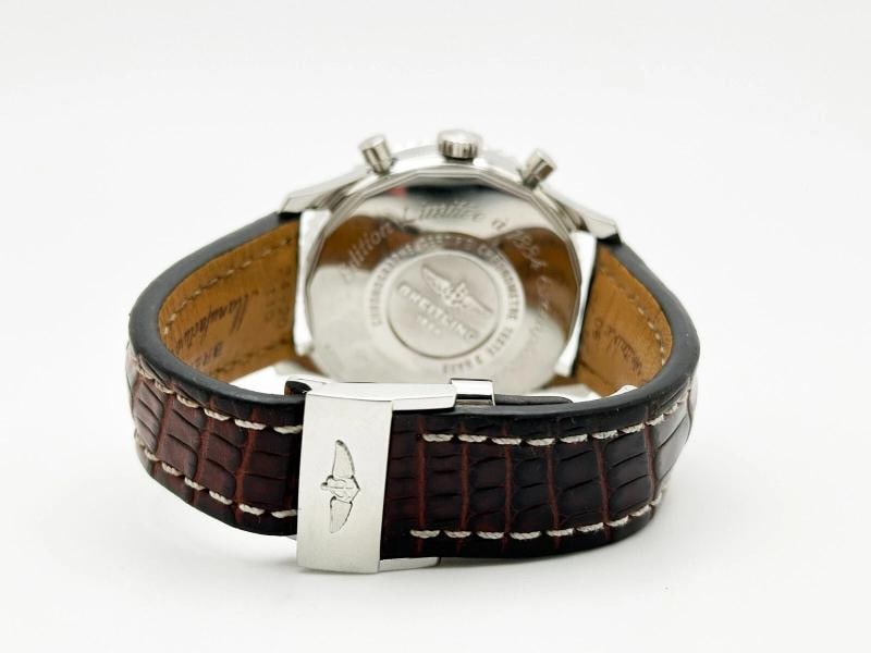 Breitling Navitimer 1884 A21350 Black Dial Stainless Steel Leather Strap 45mm - 6