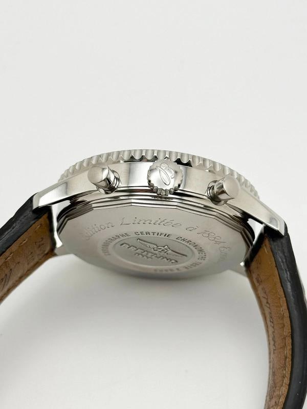 Breitling Navitimer 1884 A21350 Black Dial Stainless Steel Leather Strap 45mm - 8