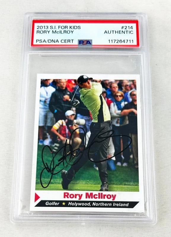 Rory McIlroy Signed Card 2013 SI For Kids PSA/DNA COA