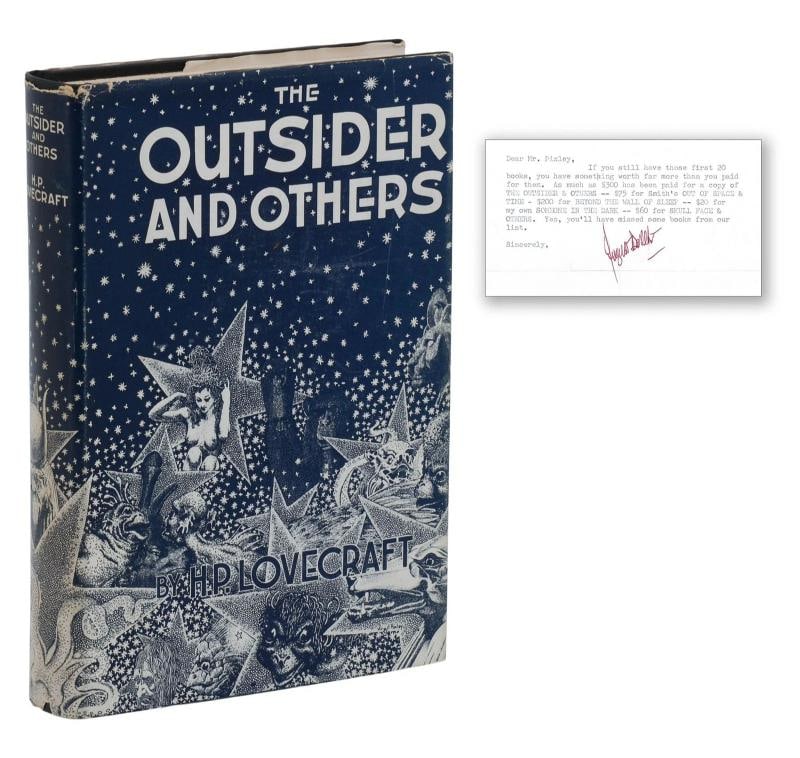 The Outsider and Others ~ by H. P. LOVECRAFT ~ First Edition ~ 1st Printing 1939: Author: Lovecraft, H. P,Publisher: Arkham House,Year Printed: 1939,Special Attributes: 1st Edition, Dust Jacket,Binding: Hardcover,Original/Facsimile: Original