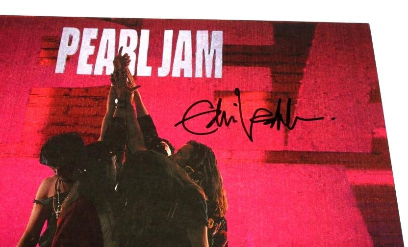 EDDIE VEDDER SIGNED PEARL JAM 'TEN' VINYL ALBUM RECORD LP BECKETT COA AUTOGRAPH - 3