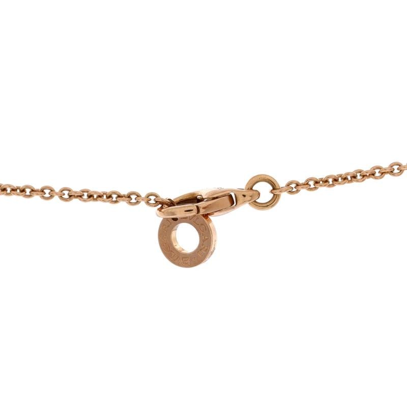 Bvlgari B.Zero1 3 Charm Necklace 18K Rose Gold and Ceramic and Diamonds - 3