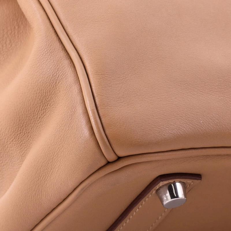 Hermes Birkin Handbag Brown Swift with Palladium Hardware 35 - 8