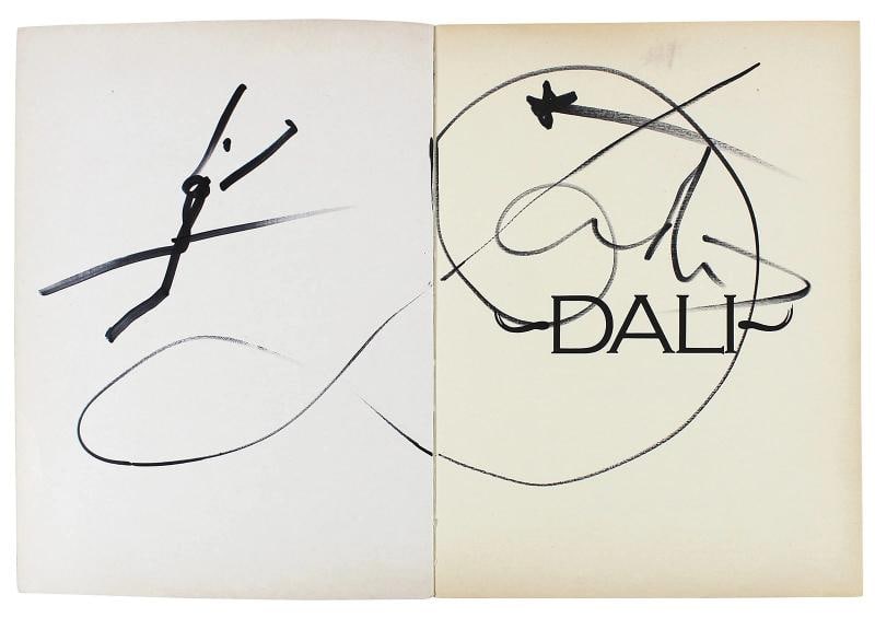 Salvador Dali Authentic Signed Dali First Printing Book w/ Sketch JSA #XX62427 - 8