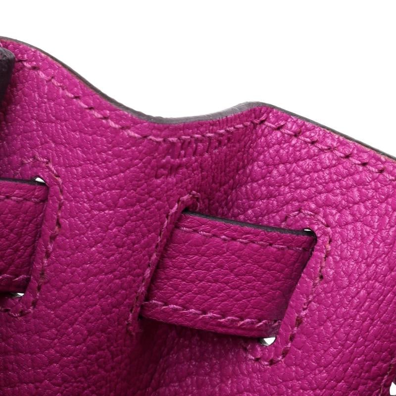 Hermes Kelly Handbag Pink Togo with Palladium Hardware 28 - 8