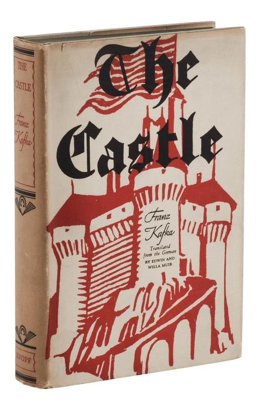 The Castle ~ by FRANZ KAFKA ~ First Edition US ~ 1st Printing 1930: Author: Kafka, Franz; Edwin Muir [Translator]; Willa Muir [Translator,Country of Origin: United States of America,Publisher: Alfred A. Knopf,Year Printed: 1930,Special Attributes: 1st Edition, Dust