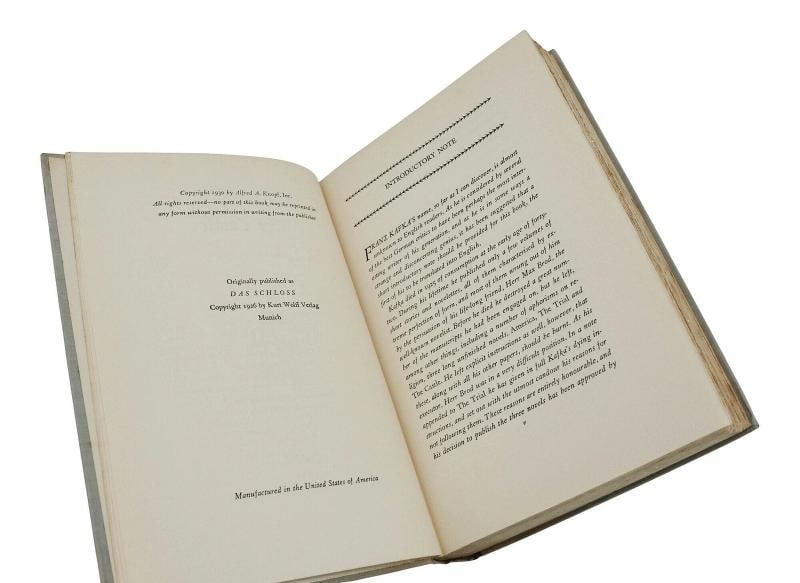 The Castle ~ by FRANZ KAFKA ~ First Edition US ~ 1st Printing 1930 - 8