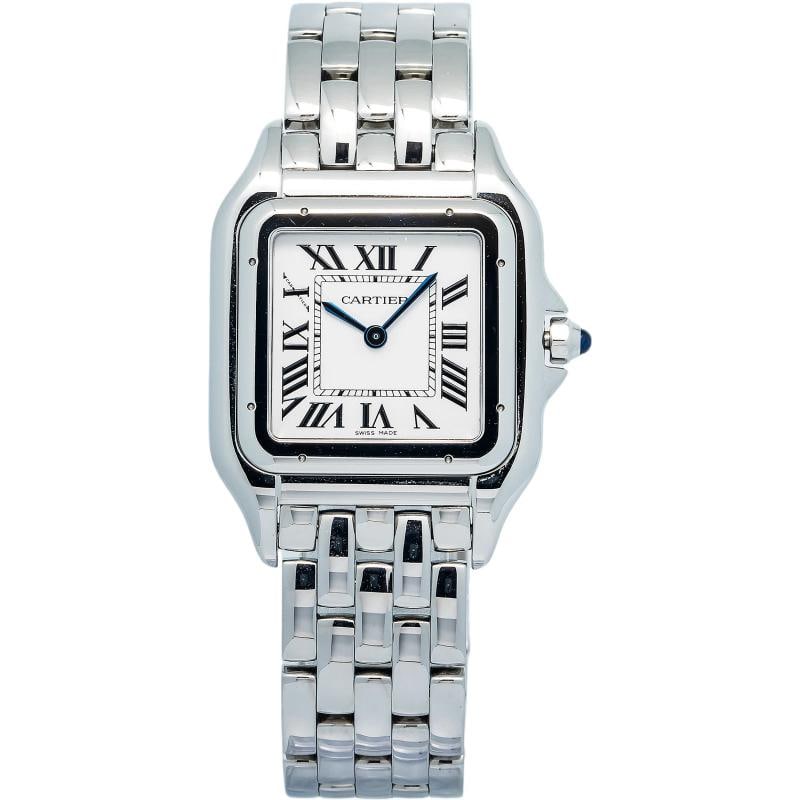 Cartier Panthere 4575 WSPW0016 Stainless Steel White Dial Quartz Men's 31mm (1 of 6)