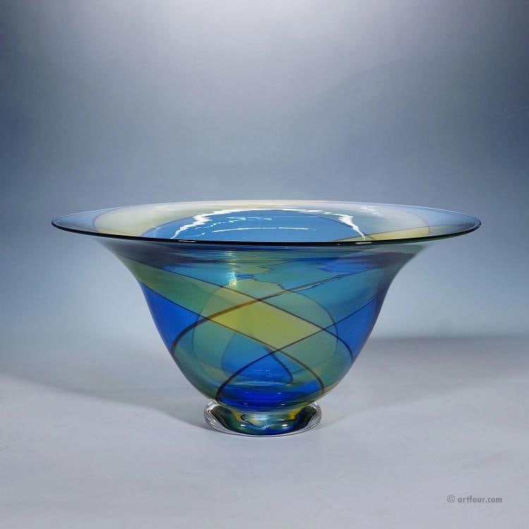 Large Carnevale Art Glass Bowl by Vetreria Archimede Seguso ca. 1980s - 2