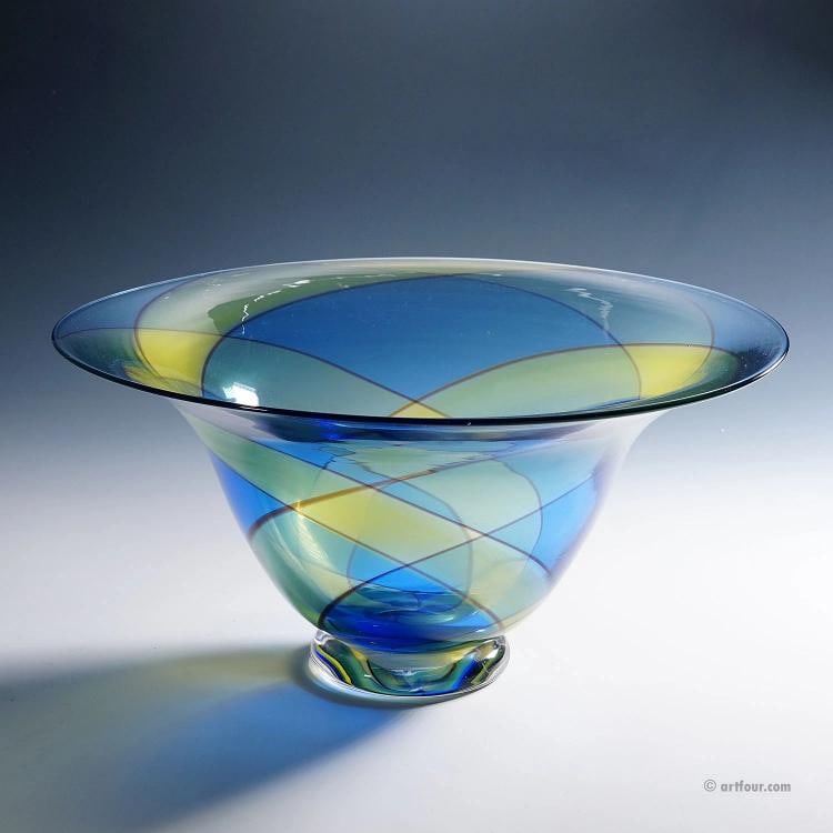 Large Carnevale Art Glass Bowl by Vetreria Archimede Seguso ca. 1980s - 4