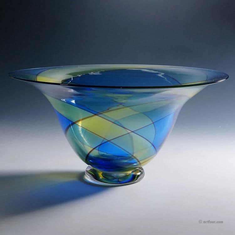 Large Carnevale Art Glass Bowl by Vetreria Archimede Seguso ca. 1980s - 5