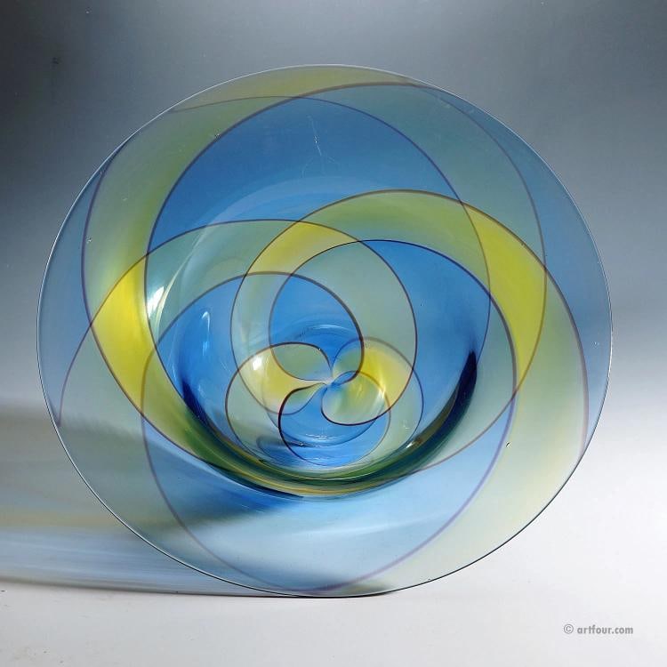 Large Carnevale Art Glass Bowl by Vetreria Archimede Seguso ca. 1980s - 6