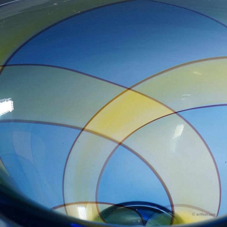 Large Carnevale Art Glass Bowl by Vetreria Archimede Seguso ca. 1980s - 7
