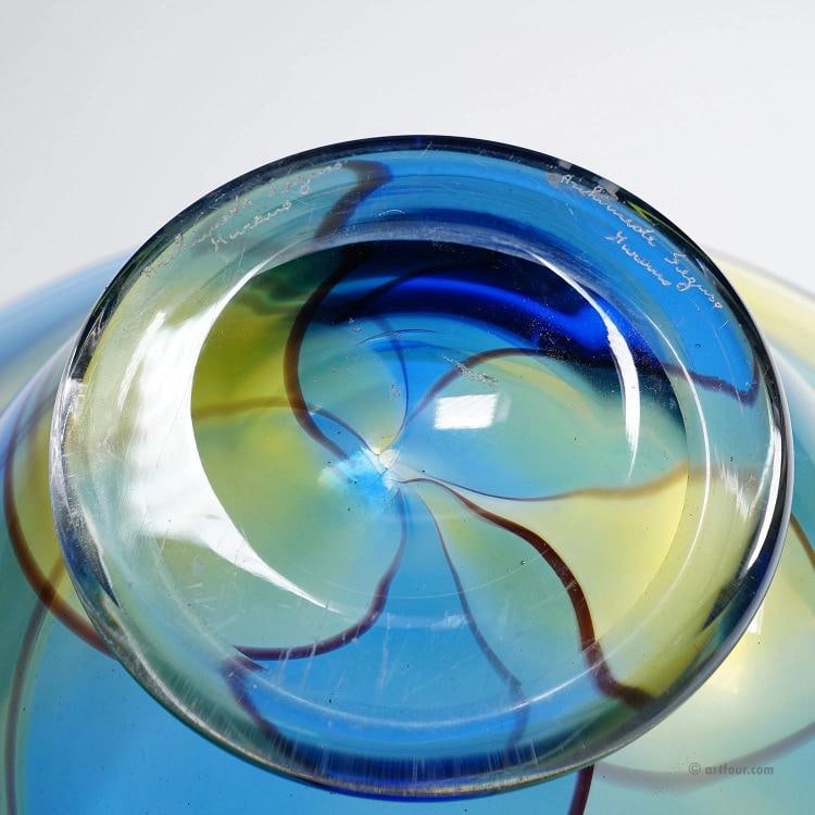 Large Carnevale Art Glass Bowl by Vetreria Archimede Seguso ca. 1980s - 8