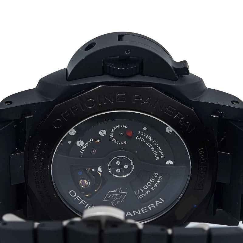 Panerai Luminor PAM00438 Matte Black Ceramic Black Dial Auto Men 's 44 mm Watch - 5
