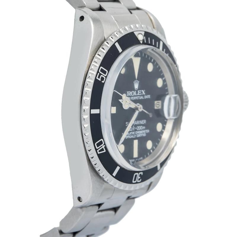 Rolex Submariner 1680 Vintage Stainless Service Case Patina Black Dial Auto 40mm - 4