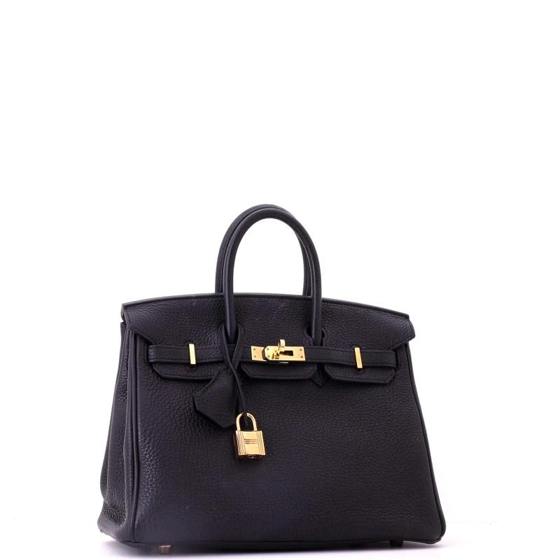 Hermes Birkin Handbag Black Togo with Gold Hardware 25 - 3