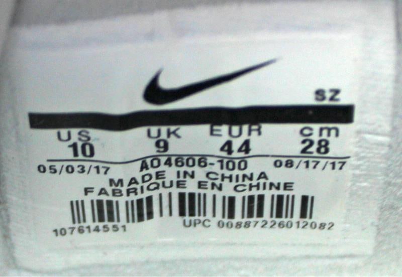 Virgil Abloh Signed 2017 Nike Off White Air Force 1 Low "The Ten" Shoes (Beckett LOA) - 8