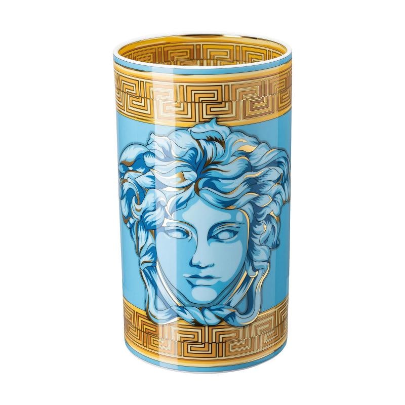Versace Rosenthal Medusa Amplified Blue Coin Vase 30 cm(11.81")-: Condition: New: A brand-new, unused, unopened, undamaged item in its original packaging (where packaging is applicable). Packaging should be the same as what is found in a retail store, unless the ite