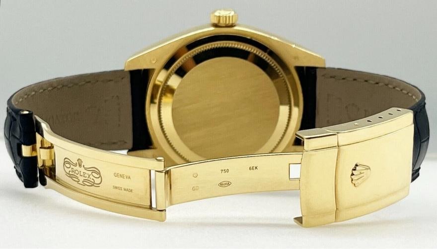 Rolex Sky Dweller 326138 Champagne Dial 18K Yellow Gold Leather Strap Box Paper - 9