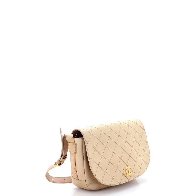 Chanel CC Messenger Bag Quilted Calfskin Medium - 2