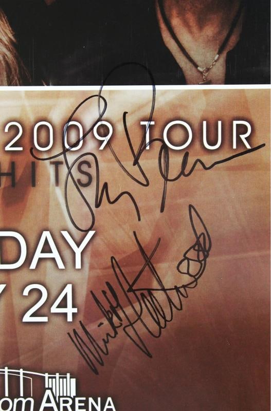 Fleetwood Mac (4) Nicks, Fleetwood, McVie +1 Signed 11x17 2009 Tour Poster JSA - 3
