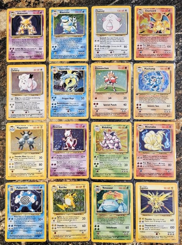 Pokemon 100% Complete Master Base Set 102/102 WOTC 1999 Unlimited (1 of 8)