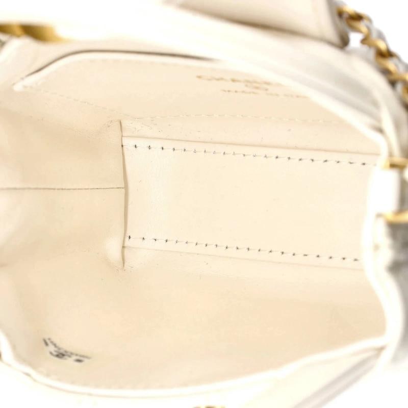 Chanel Kelly Top Handle Shopping Bag Quilted Shiny Aged Calfskin Nano - 5
