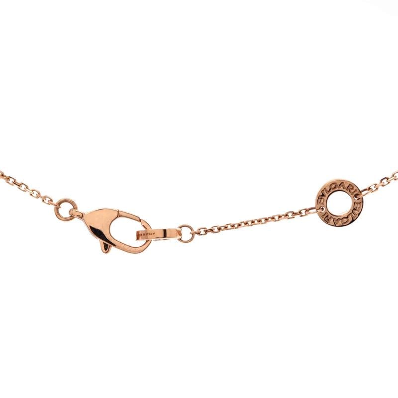Bvlgari Divas' Dream Pendant Necklace 18K Rose Gold with Carnelian and Diamond - 3