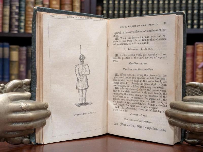 Brig.-Gen Silas Casey / Rare 1862 Infantry Tactics Civil War Soldier Manual - 12