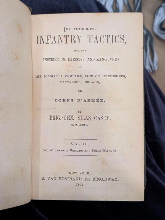 Brig.-Gen Silas Casey / Rare 1862 Infantry Tactics Civil War Soldier Manual - 13