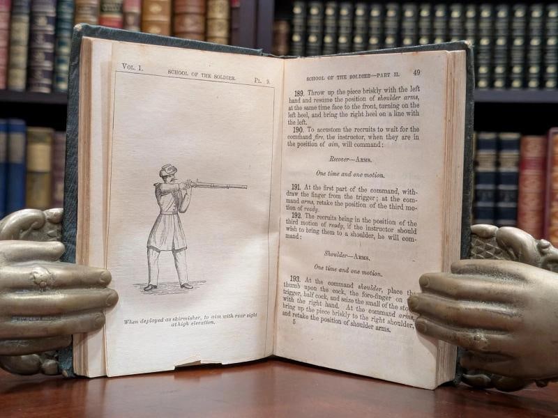 Brig.-Gen Silas Casey / Rare 1862 Infantry Tactics Civil War Soldier Manual - 9