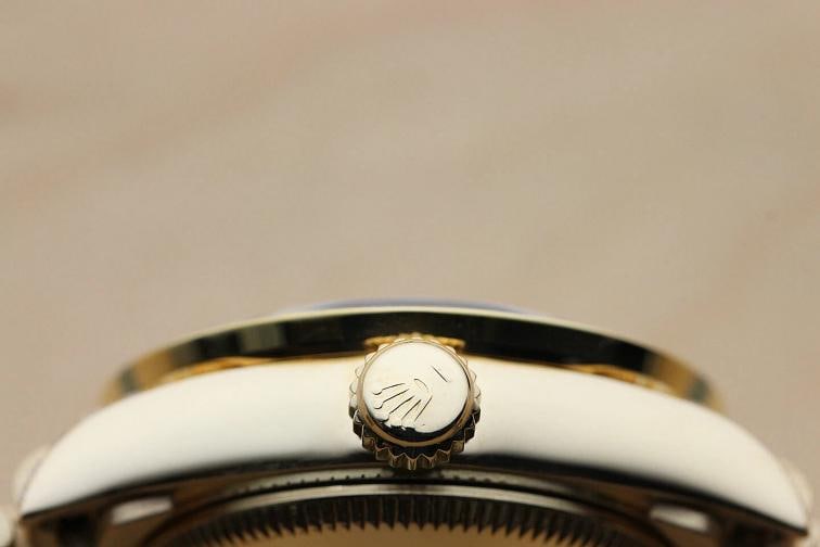 ROLEX LADIES PRESIDENT 69178 FACTORY DIAMOND DIAL 18K YELLOW GOLD SILVER WATCH - 8