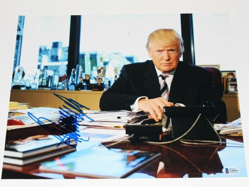 PRESIDENT DONALD J TRUMP SIGNED 11x14 PHOTO BECKETT COA MAKE AMERICA GREAT AGAIN: President: Donald Trump,Autograph Authentication: Beckett,Signed: Yes,Country of Origin: United States