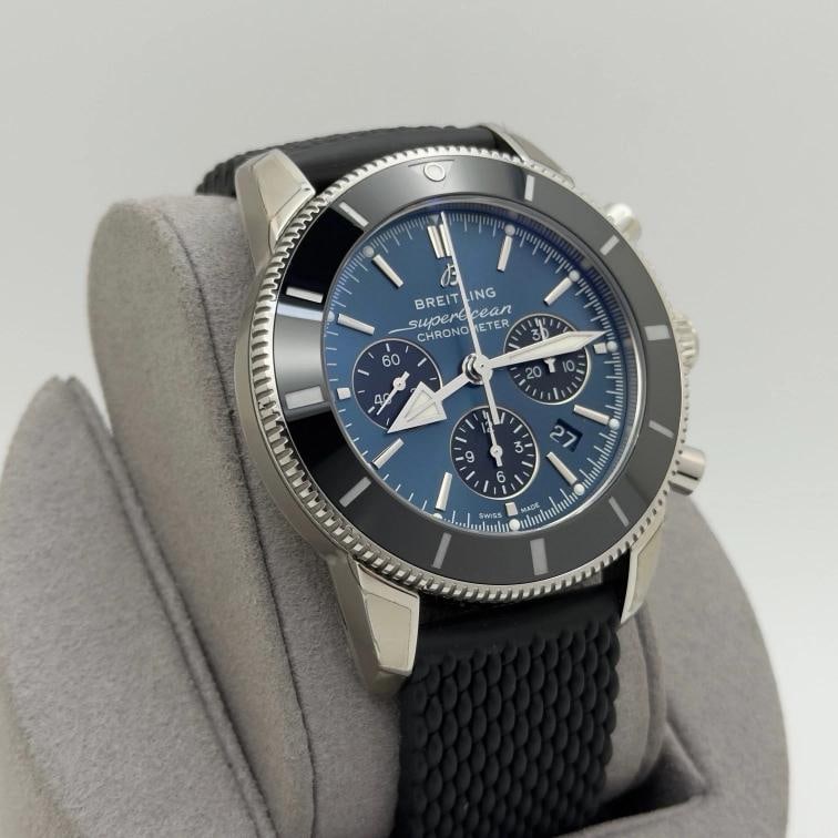 Breitling Superocean Heritage II Chronograph B01 AB0162 44mm Blue Dial Steel - 3