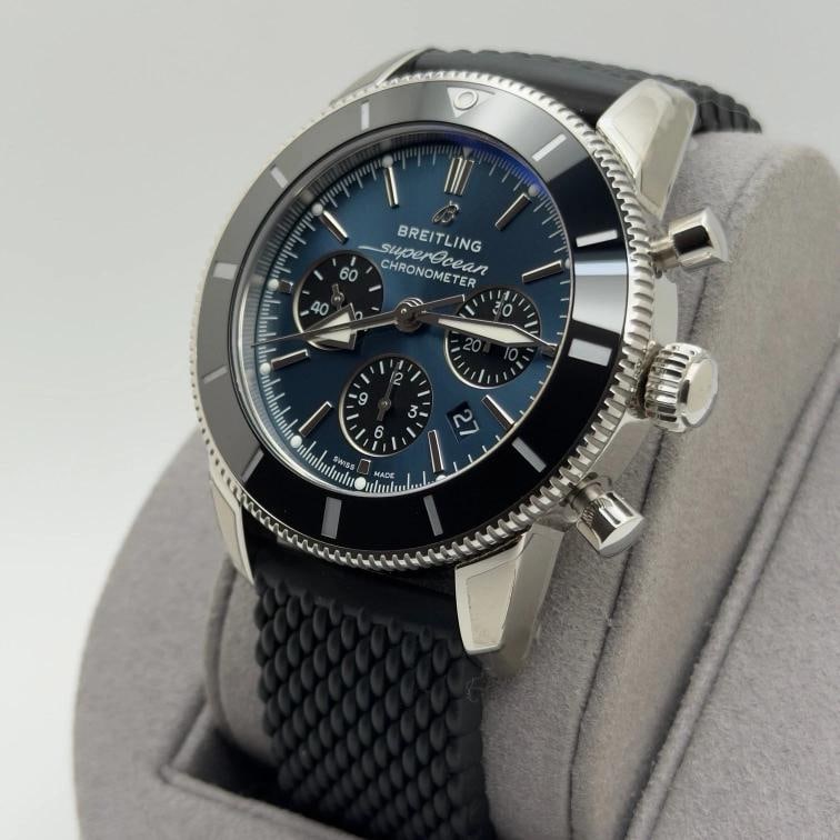 Breitling Superocean Heritage II Chronograph B01 AB0162 44mm Blue Dial Steel - 6
