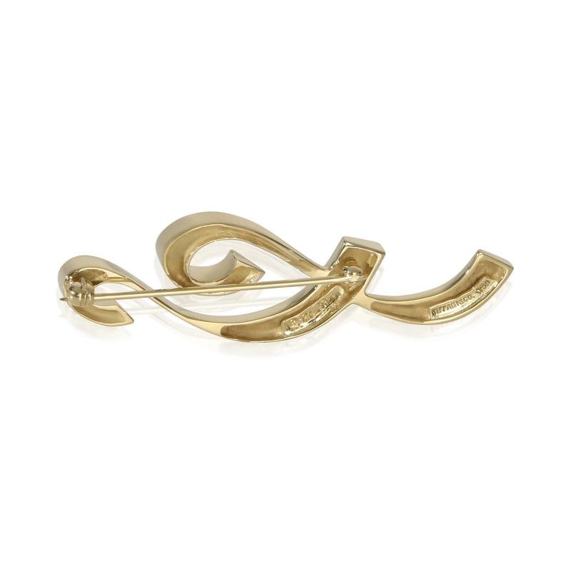 Tiffany & Co. Yellow Gold Paloma Picasso Musical Note Brooch - 3
