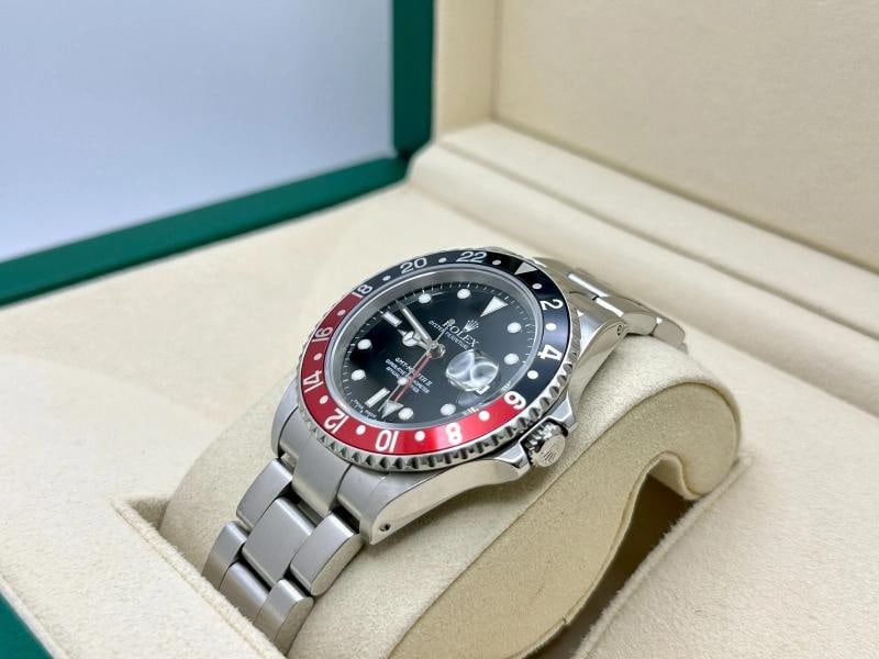 Rolex GMT Master II 16710 COKE Red and Black Bezel Stainless Steel Box Papers - 3
