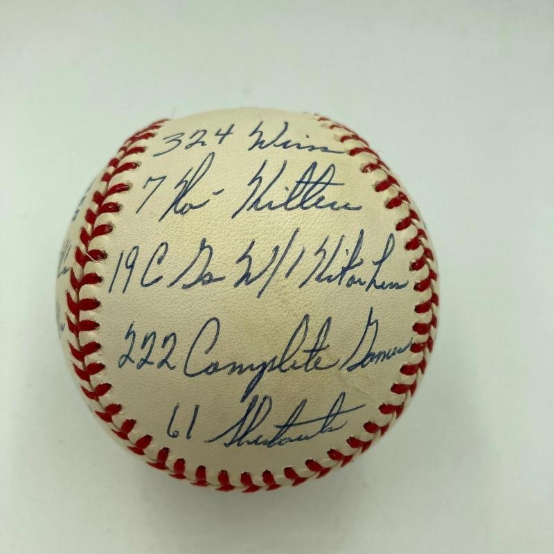 Nolan Ryan Signed Heavily Inscribed STAT American League Baseball JSA COA RARE - 2