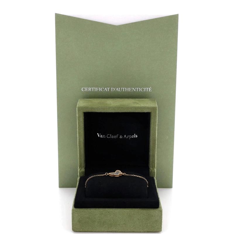 Van Cleef & Arpels Sweet Alhambra Butterfly Bracelet 18K Yellow Gold and Mother - 2