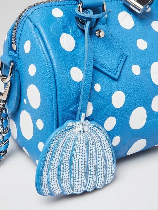 Louis Vuitton x YK Blue Monogram Empreinte Leather Speedy Bandouliere 20 Bag - 5