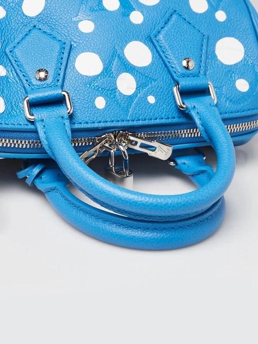 Louis Vuitton x YK Blue Monogram Empreinte Leather Speedy Bandouliere 20 Bag - 8