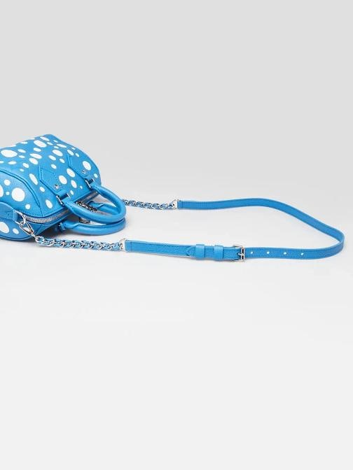 Louis Vuitton x YK Blue Monogram Empreinte Leather Speedy Bandouliere 20 Bag - 9
