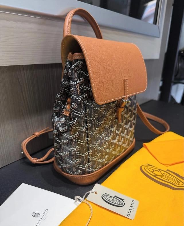 Goyard Mini Alpin Backpack Black & Tan (2025) - 2