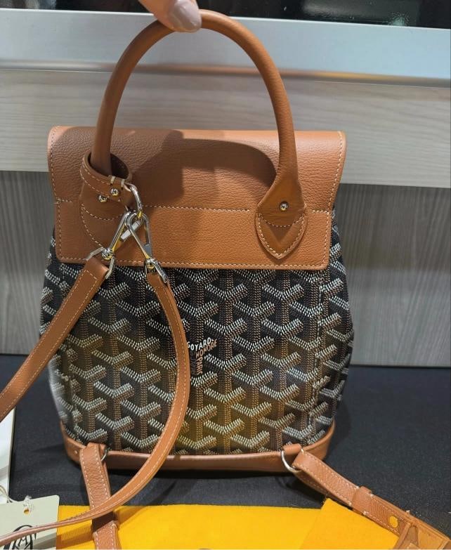 Goyard Mini Alpin Backpack Black & Tan (2025) - 5